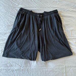 Splendid Black Elastic Waist Joggers